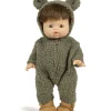 Minikane Berenpak Combinaison Winnie en bouclette kaki voor Gordi poppen