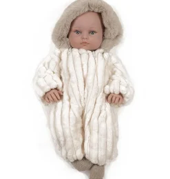 Minikane collection bambinis / pilotenpak met capuchon / kleur ecru