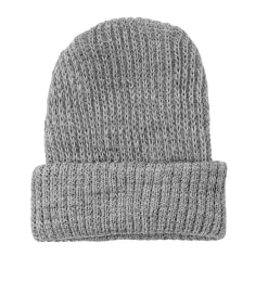 Minikane Gordi poppen en Bambinis grijze gebreide muts Marius