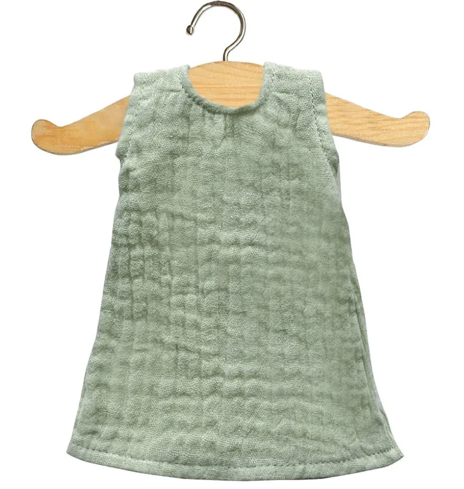 Minikane groene jurk voor Amigas poppen