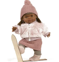 Minikane jasje van roze imitatiebont voor de Gordi poppen