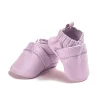 Minikane leren schoentjes voor Gordi poppen lila / roze