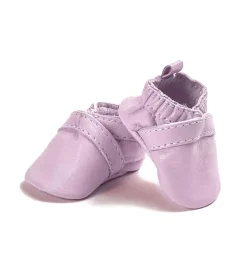 Minikane leren schoentjes voor Gordi poppen lila / roze