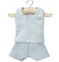 Minikane ondergoedset petits basiques Marcel voor Gordi poppen / bleu chinu00e9