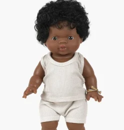 Minikane ondergoedset petits basiques Marcel cognac voor Gordi poppen