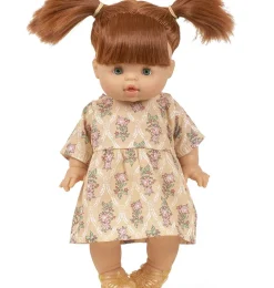 Minikane plastic sandalen voor Gordi poppen goud