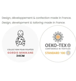 Minikane plastic sandalen voor Gordi poppen guimauve marshmallow