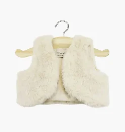 Minikane vestje imitatiebont Tao voor Gordi poppen / u00e9cru