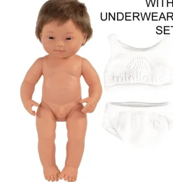 Miniland pop jongen met Down Syndrome 38 cm / zonder verpakkingsdoos