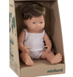 Miniland pop jongen met Down Syndrome 38 cm