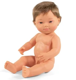 Miniland pop jongen met Down Syndrome 38 cm