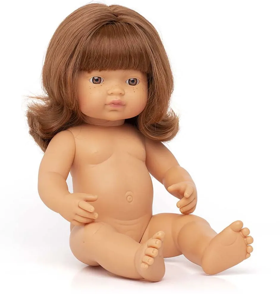 Miniland pop meisje met rood haar / b-keuze / zonder doos