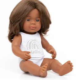Miniland poppen meisje Aboriginal 38 cm