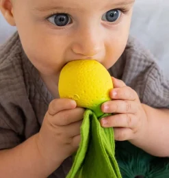 Oli & carol John Lemon, knuffeldoekje en bijtspeeltje