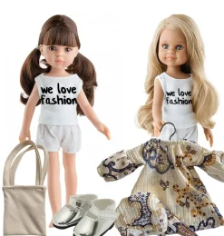 Paola Reina Amigas pop Carol met staarten in haar haar