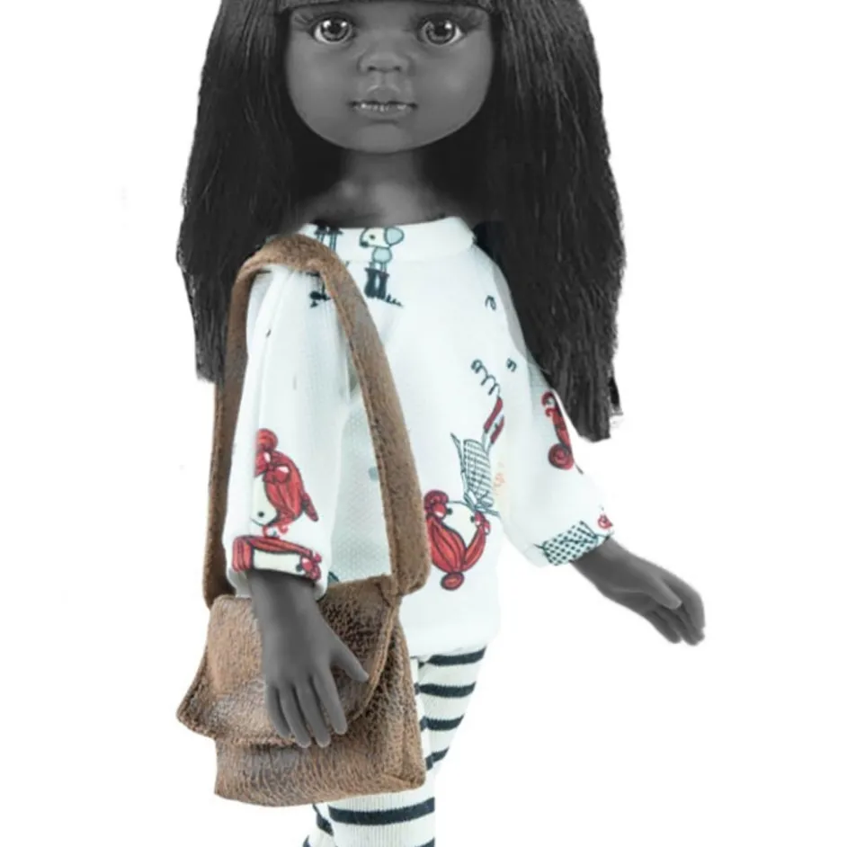 Paola Reina Amigas poppen kledingset Nora met tas
