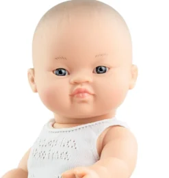 Paola Reina babypop jongen Aziatisch met wenkbrouwen en ondergoedset