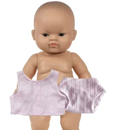 Paola Reina babypop Aziatisch meisje met roze ondergoedsetje