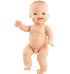 Paola Reina Gordi jongenspop met wenkbrauwen lachend