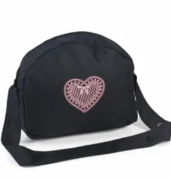 Poppenluiertas blauw met hartje