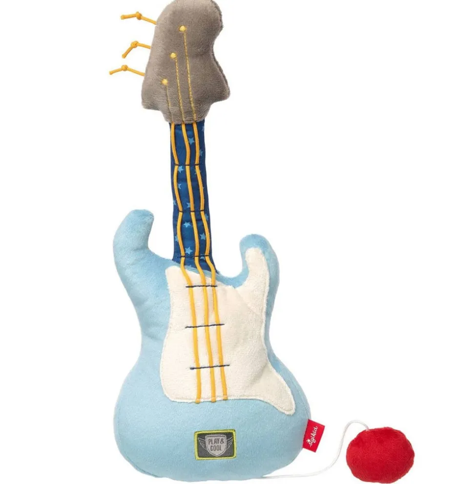 Sigikid Vibrating rammelaar gitaar blauw